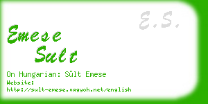 emese sult business card